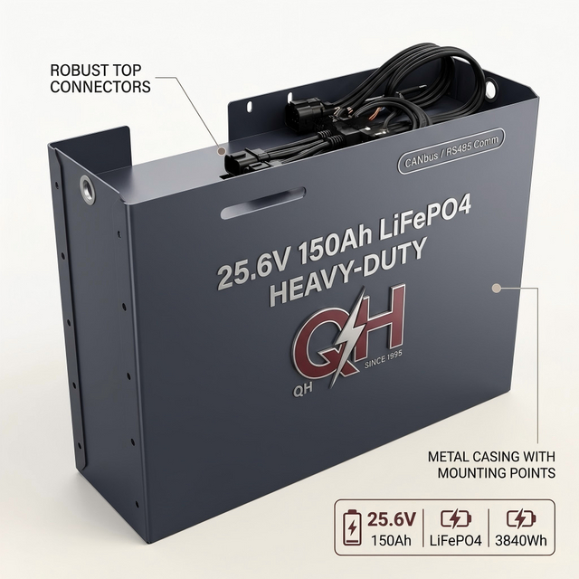 25.6V 150Ah LiFePO4 battery pack for electric forklift and pallet jack