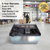 Heavy duty 48V electric forklift lithium battery pack with smart BMS